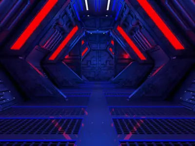 Sci Fi Corridor 3D model