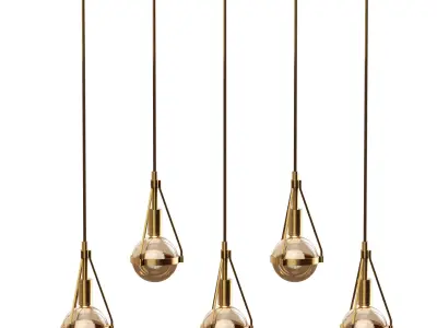 east ceiling Light with Dandelion 3D model