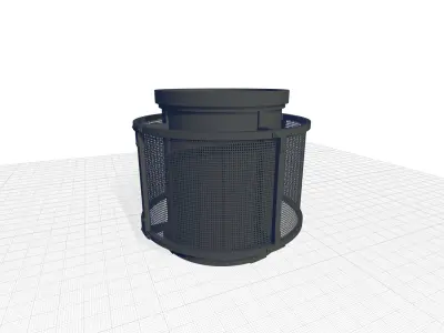 Kyra Glass Flush Mount 3D model