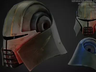 Darth Star Killer Helmet for Cosplay 3D print model