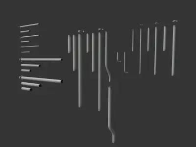 Outdoor Electrical Kit Low-poly 3D model