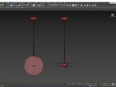 CINE chandelier  Low-poly 3D model