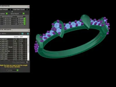 Light Wt Ring - 59 3D print model