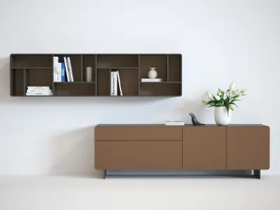 Loop C Sideboard and Shelf 3D model