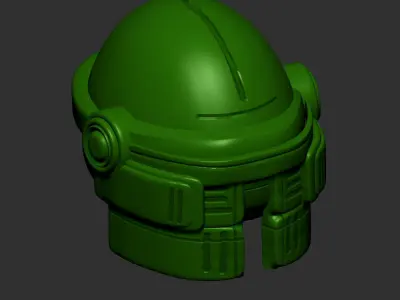 helmet high poly sculpt 3d printable  3D model