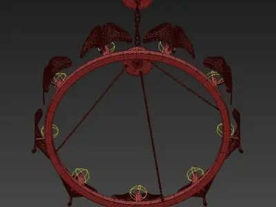 CURREY AND COMPANY GIN KYO CHANDELIER 3D model