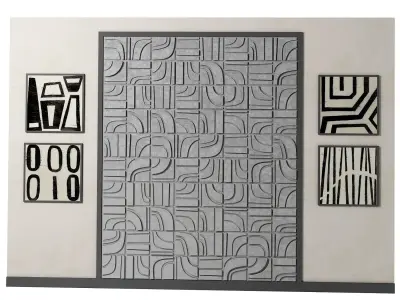 Decorative panel 3D model