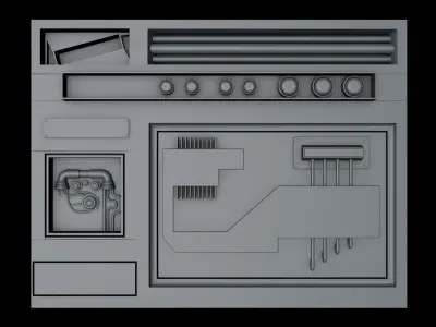 Sci Fi Panels 3D model