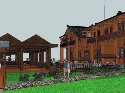 Bed and Breakfast - Chalet 3D model