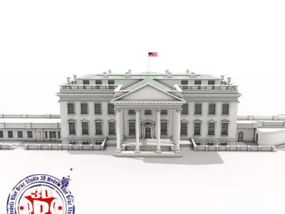 White House complex 3D model