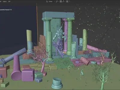 The Awakening Concept Art By Blenderworks Low-poly 3D model