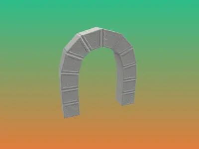 Low poly Jungle Arch for unity Game ready Free low-poly 3D model