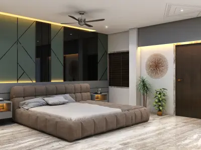 MASTER BEDROOM    Ready to Render Scene 3D model