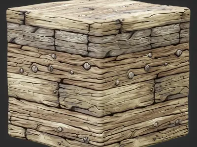  Stylized Wood Seamless Texture  Texture