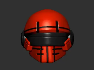 helmet high poly sculpt 3d printable 3D model 3