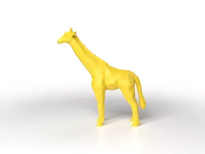 Giraffe Low Poligonal Low-poly 3D model