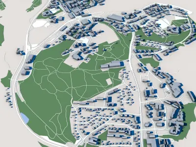 Savonlinna Town Finland 3D model