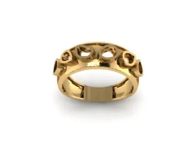 nice ring onley stl file for free Free 3D print model