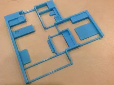 Mini floor plan Free 3D print model