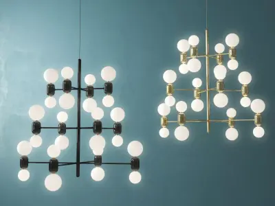 Aballs Chandelier 3D model