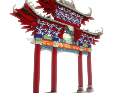 Torii -  traditional shintoist gate 3D model