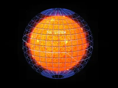Sun Hologram Low-poly 3D model