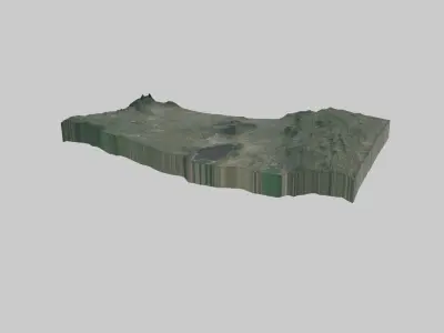 Nakuru City Low-poly 3D model
