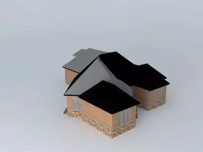 Brick House Free 3D model