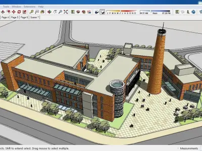 Sketchup Cultral Center E5 3D model