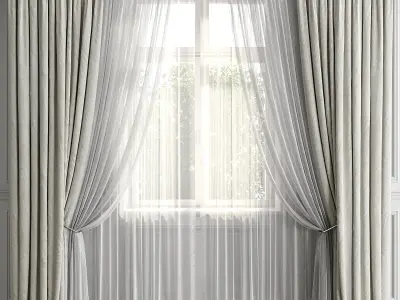 Curtain Set 499C 3D model