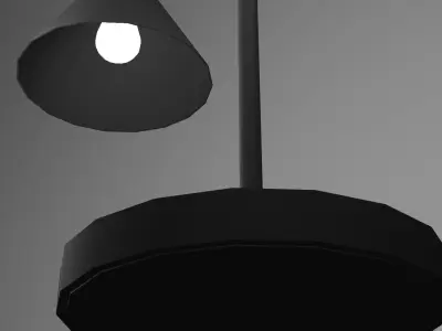 Modern Classic Table Lamp Low-poly 3D model