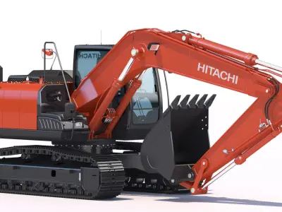 Excavator Hitachi Zaxis ZX180 LC 3D model