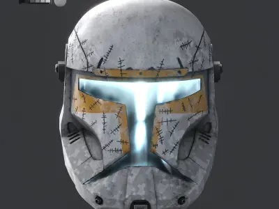 Clone Commando Gregor Armor helmet Clone Wars Star Wars  3D print model