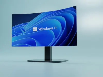 High Quality realistic monitor 3D model