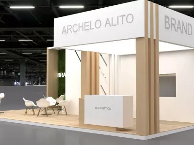 3d booth exhibition 3D model