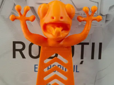 3D Printed Frog Bookmark Toy Free 3D print model