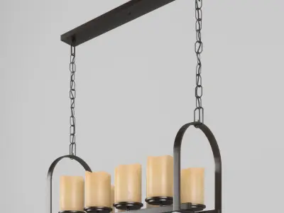 Chandelier and sconce Quoizel Aldora series  3D model