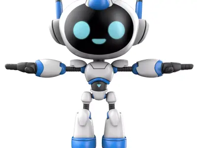 Cartoon Robot 3D model purchase
