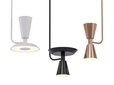 ALAMBICCHI three different pendant lights 3D model