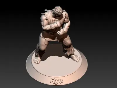Street Fighter Ryu - Fight stance pose 3D print model