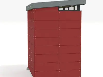 Modern Storage Shed 3D model