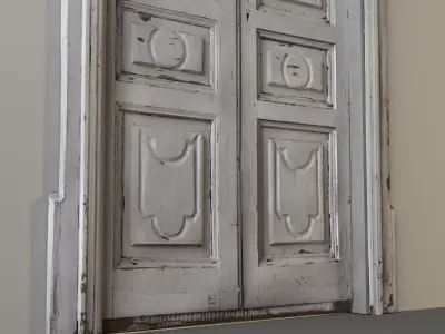Old Door from Italy 3d model Low-poly 3D model