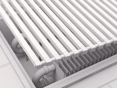 Underfloor radiator corona floor 3D model