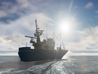 Above the ocean and cloud HDRI pack  for realistic 3d Half Price 3D model