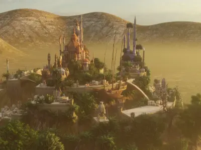 Morocco Temple Low-poly 3D model