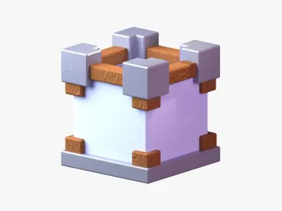 Royal Castle 3D Illustration 3D model