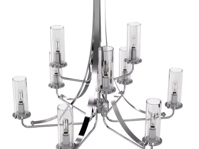Progress Lighting Riley chandelier 3D model
