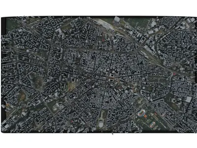 City of Sofia Low-poly 3D model