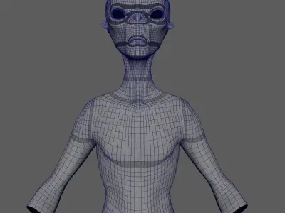 Creature  Low-poly 3D model