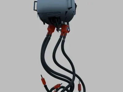 Ball Droid Robot Sci Fi 3D model